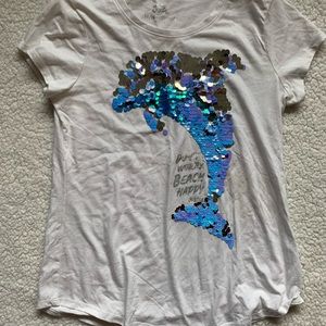 New without tags Justice flip sequin size 14/16